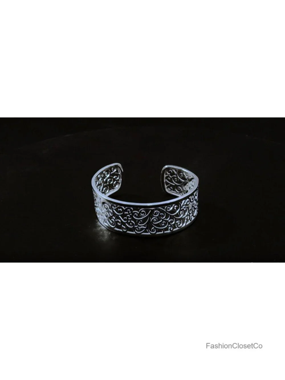 Sterling Silver Open Bangle Cuff Bracelet for Women